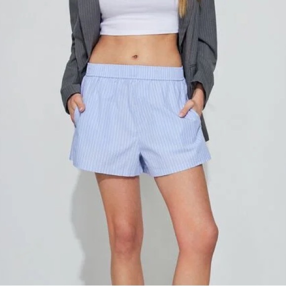 GARAGE Stripe Poplin Shorts - Picture 1 of 6